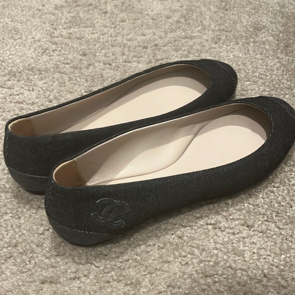 Chanel Denim Flat Size 39